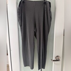 Black and White Patterned Pants